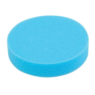 Image of Silverline Hook &amp; Loop Polishing Foam Head Medium 180mm Blue