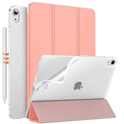Image of MoKo for iPad Air 6th Generation 11 inch Case (M2) 2024, 5th/4th Gen 10.9&quot; 2022/2020, Translucent Frosted Soft TPU Back Cover 6/5/4 Gen, Slim Case, Apricot Orange