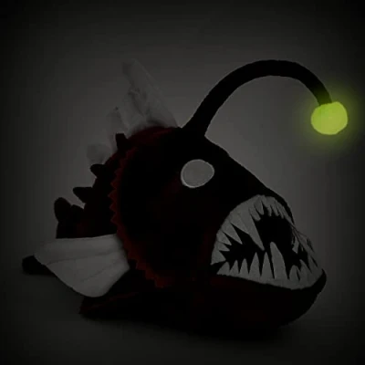 Image of Zappi Co Plush Children&#039;s Stuffed Soft Cuddly Toy Part of Safari Animals Collection, Perfect for Kids (32cm Height) (Angler Fish)