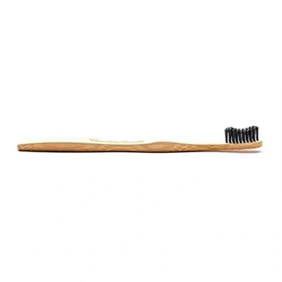 Image of The Humble Co. Bamboo Toothbrush Charcoal Infused Soft Bristles Biodegradable, Eco Friendly, Vegan for Your Everyday Oral Care, Dentist Approved (1 Pack)