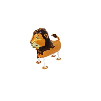 Image of Party Balloons Lion Jungle Walking Pet Balloon Animal Airwalker Foil Helium Kids Fun Birthday