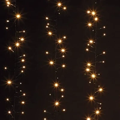Image of Noma Cascade Curtain Light : 1.92m Plug in with Timer 480 Warm White LEDs 1621003