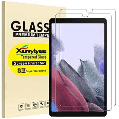 Image of XunyLyee [2 Pack Screen Protector for Samsung Galaxy Tab A7 Lite 8.7 inch SM T220/ T225 Bubble Free Tempered Glass Film Easy Installation Anti Scratch