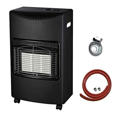 Image of PROGEN New 4.2kw Calor Gas Heater Free Standing Butane Portable with wheels comes Hose and Regulator (Black)