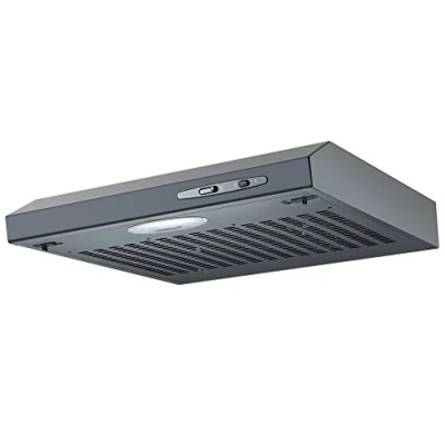 Image of Cookology Wall Mounted Kitchen Visor Cooker Hood 50cm Extractor Fan in Stylish Black