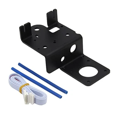 Image of Zeberoxyz Upgrade Dual Gear Version Direct Drive Extruder Support Plate, Easy Print Flexible Filament for Creality Ender 3 V2, Pro,Ender 3,CR 10,CR 10S 3D Printer (Dual Plate)