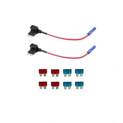 Image of KOLACEN Automotive Car Truck 2 Pieces 16 Gauge Add a circuit Fuse TAP Adapter for Regular Standard Blade Type + 8 10Apm 15Apm