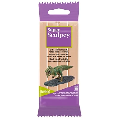 Image of Super Sculpey Polymer Clay 1 lb/454 g, Beige (Pack of 1)