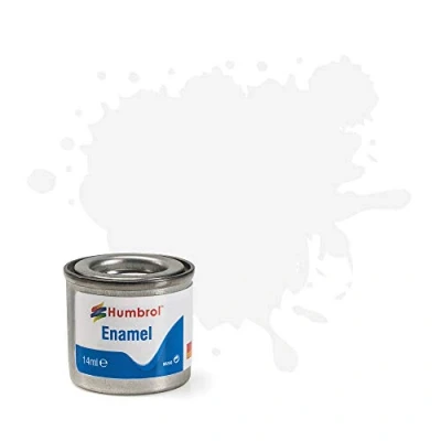 Image of Humbrol Model Paint AA0535 No 49 Matt Varnish Tinlet 1 (14ml), Enamel Paints for Models, Plastic, Metal, Wood, Glass, Ceramics, and More, Touch Up Hobby Tin Craft Kits