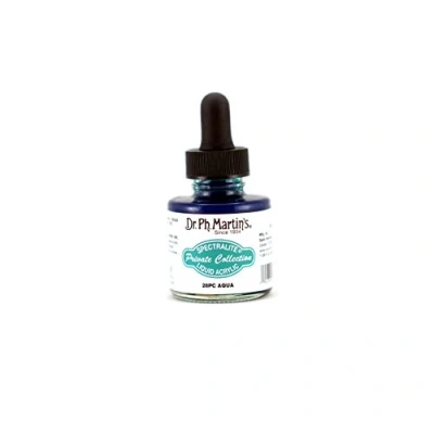 Image of Dr. Ph. Martin&#039;s Liquid Ink, Aqua, 1oz