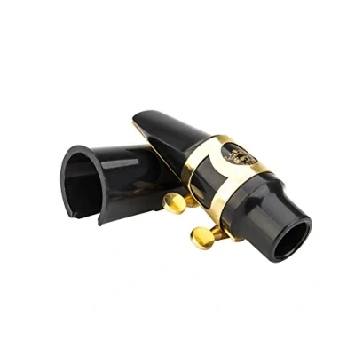 Image of Glory Alto Saxophone Mouthpiece Kit with Ligature,one reed and Plastic Cap Gold
