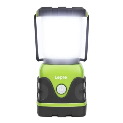 Image of Lepro Battery Camping Lantern, 1500 Lumen Light Powered, Dimmable Warm White and Cool Modes, Lantern for Power Cuts, Emergency Lighting, Suit Hiking, Fishing, Tents