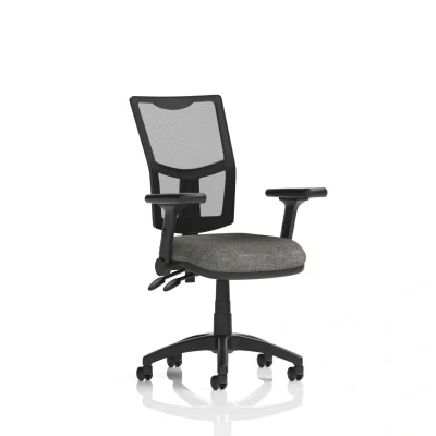 Image of Eclipse Plus II Operator Chair Mesh Back Charcoal Seat Adjustable Arms