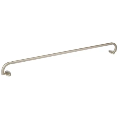 Image of Amazon Basics Extendable Room Darkening Blackout Curtain Rod with Curved Pole 71 to 122cm, Nickel