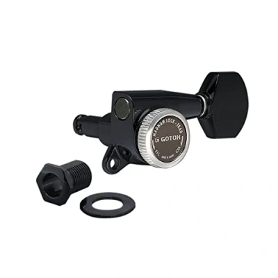 Image of Gotoh SG381 Magnum Lock Traditional Tuners 6 In Line Black