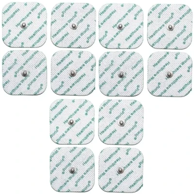 Image of Tens EMS Electrode Pads with 3.5mm Stud for Machines Suitable Beurer Sanitas and Many More Devices by Healthcare World Pack of 12