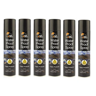 Image of Water Proof Spray 6 x 300ml Protector Waterproofing Fabric Shoes Tent Cloth Camp