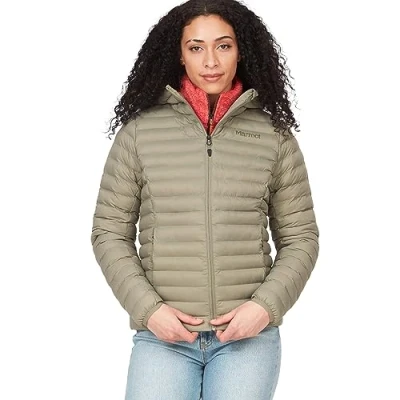 Image of Marmot Women Echo Featherless Hoody, Warm Puffy Jacket, Insulated Hooded Winter Coat, Water resistant Quilted Parka, Lightweight Packable Outdoor Windproof
