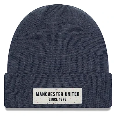 Image of New Era Winter Beanie Rubber Cuff Manchester United Charcoal