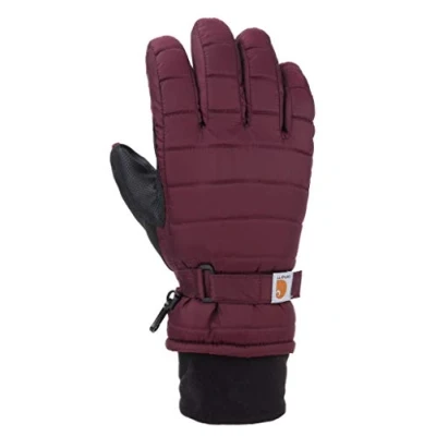 Image of Carhartt Women&#039;s Quilts Insulated Breathable Glove with Waterproof Wicking Insert Purple S