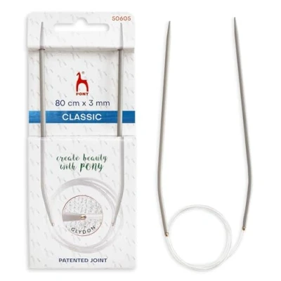 Image of Pony Circular Knitting Needles Pins 80cm