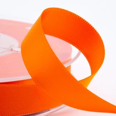 Image of Italian Options Satin Ribbon, 10mm Wide x 25 Metre Roll, Orange