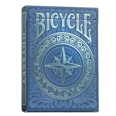 Image of Bicycle Odyssey Playing Cards, 1 Deck, Air Cushion Finish, Professional, Superb Handling &amp; Durability, Black,blue
