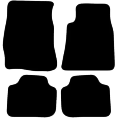 Image of Carsio Carpet Car Mats For Lexus GS300 2005 to 2011 4 Piece Set Tailored Fit Floor Mat Complete Accessory Black Custom Fitted All Weather, Anti Slip Backing &amp; Grey Trim