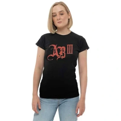 Image of Rock Off officially licensed products Alter Bridge AB III Womens Skinny Fit T Shirt S Black