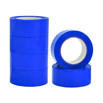 Image of Tezraftaar 6 x Blue Parcel Packaging Tape 48mm 66m Heavy Duty Strong Adhesive Carton &amp; Box Sealing Packing for Shipping