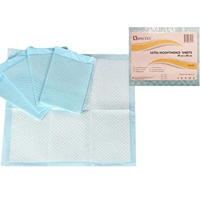 Image of Omnitex 40 x 60cm Incontinence Bed/Chair Pads 600ml 800ml Disposable Absorbing Sheets (150x 40x60 Ultra (800ml))