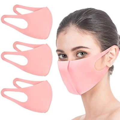 Image of TANNESS 3x PINK Anti Dust Mask Face Mouth Mask,Fashion Reusable Washable Outdoor Unisex