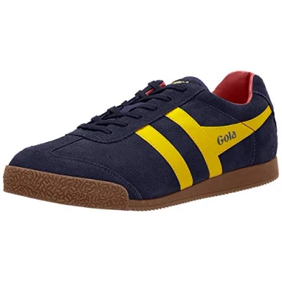 Image of Gola Men Harrier Trainers, Blue (Navy/Sun/Red PY), 6 UK
