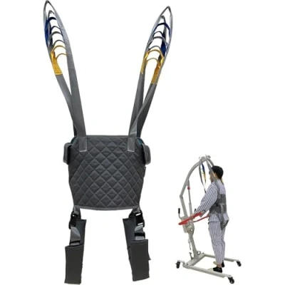 Image of Patient Lift Sling, Lifter Medical Equipment Full Body Transfer Belt Strap Hoist Standing Aids for Ambulating Support Training S