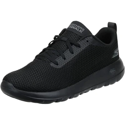 Image of Skechers Mens Go Walk Max Effort Trainers, Black Textile Trim, 13 UK