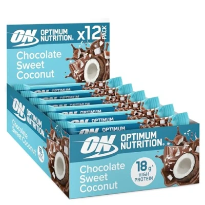 Image of Optimum Nutrition Chocolate Sweet Coconut Protein bar, 12 x 59 g