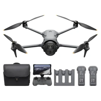 Image of DJI Mavic 4 Pro 512GB Creator Combo with RC 2, Flagship Tri Camera Drone 100MP 4/3 CMOS Hasselblad Camera, 51 Min Max Flight Time, Three Batteries, Charging Hub, and More