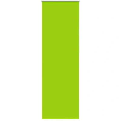Image of vidaXL Roller Blind Blackout Leaves Green 75x230 cm Fabric Width 70.7 Polyester