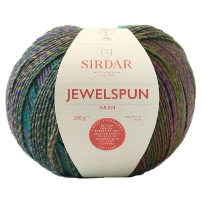 Image of Sirdar Jewelspun Aran, Evening Jade (852), 200g