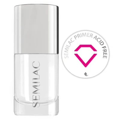 Image of Semilac Acid Free Primer For Gel Nail Polish &amp; Acrylic Nails. Professional Grade Degreaser Nails The Perfect Manicure or Pedicure. Easy To Apply. 7ml