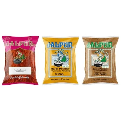Image of Jalpur Millers Spice Combo Pack Paprika Powder 100g Turmeric Cumin (3 Pack)