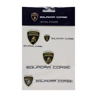 Image of Lamborghini Cars Team Racing Stickers Set