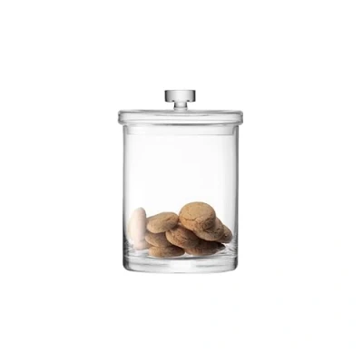 Image of LSA Maxi Container &amp; Lid H22cm Clear 1 Unit Mouthblown Handmade Glass MI02