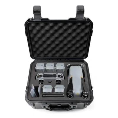 Image of DJYILUF Hardshell Carrying Case for DJI Air 3S/Air 3, Waterproof Portable Compact Mavic 3 RC&amp;RC N2 Storage Drone Accessories, black, Product size: 36*30*15cm, AS