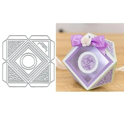 Image of Christmas Box Gifts Metal Die Cuts Dies Cutting, Cutting Cut Stencils DIY Scrapbooking Cards Decorative Embossing Paper for Album Card Making