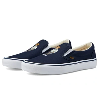 Image of Polo Ralph Lauren Keaton Slip On Sneaker, Navy, 10 UK