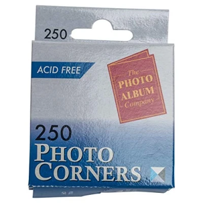 Image of Hampton Frames Dispenser Box with 250 Photograph Photo Corner Clear