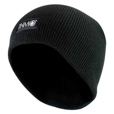 Image of THMO Kids Thinsulate Beanie Hat Fleece Lined Winter Warm Knitted (7 10 Years, Black)
