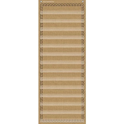 Image of Teacher Created Resources 14 Pocket Chart, Burlap, 13&quot; x 34&quot;