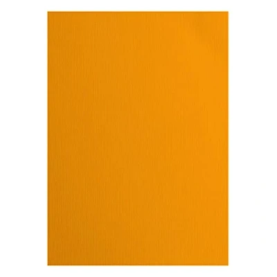 Image of Florence Cardstock Textured Coloured Card Making Supplies A4 Orange 10 Sheets Paper for Scrapbooking, Making, Die Cutting and Crafts 216 GSM Mango